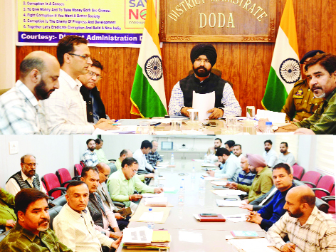 DC reviews implementation of beneficiary oriented schemes in Doda District