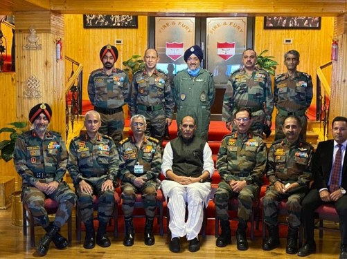 Army briefs Rajnath Singh over security situation in Eastern Ladakh