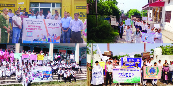 Comprehensive SVEEP events held across Kathua to promote voter awareness, education