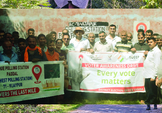 DEO visits remote Paddal Polling Station to promote voter awareness