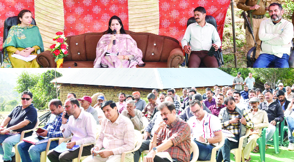 DC Udhampur inspects developmental projects in Pakhlai, addresses public grievances