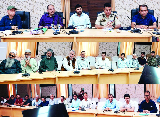 DC Kishtwar reviews arrangements for Eid-ul-Azha, Urs Shah Farid Ud Din Sahib