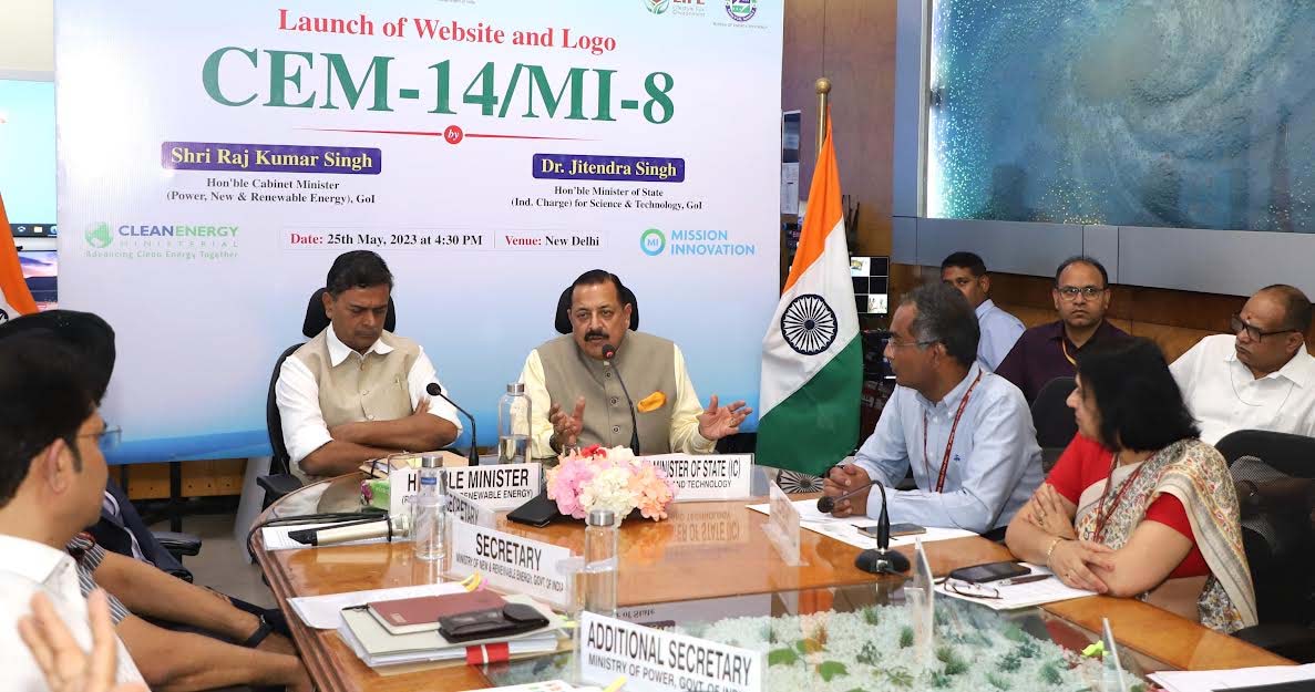 Dr. Jitendra Singh and R. K. Singh launch  Website and Logo of 8th Mission Innovation Ministerial and 14th Clean Energy Ministerial