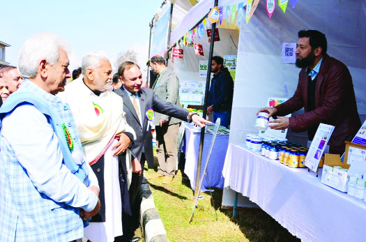 LG, Union FAH&D Minister inaugurate Technology Exhibition-cum-Seed Mela at SKUAST Kashmir