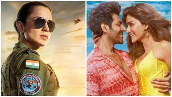 Bollywood films that didn't do well in 2023 despite high  expectations: Kangana Ranaut's Tejas, Kartik Aaryan's Shehzada