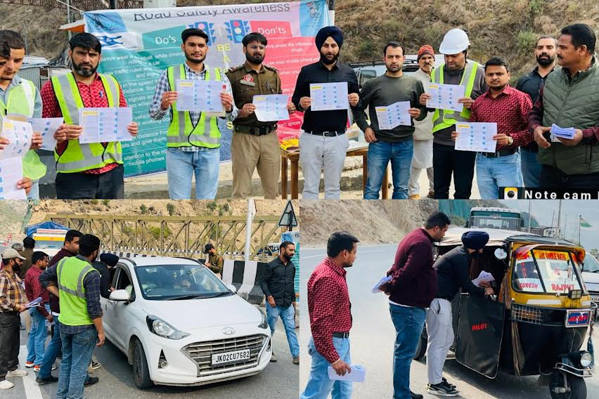 Road Safety Awareness Program organized by NHIDCL, MVD Department at Pul Doda