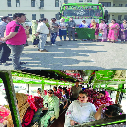 23 Kishtwar Women Farmers leave for exposure visit to SKUAST-K under ATMA