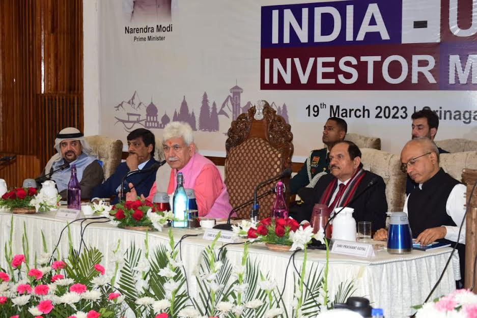 Lt Governor addresses India-UAE Investment Summit at Srinagar
