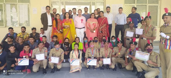 Red Ribbon Club of Govt. Degree College Billawar in collaboration with Jammu and Kashmir Aids Control Society (JKACS)