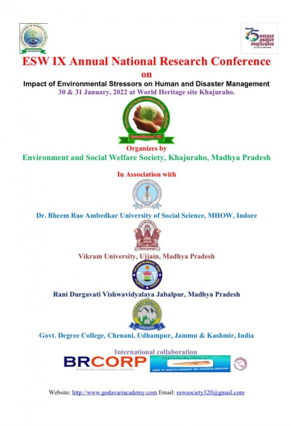 ESW IX Annual National Research Conference  on Impact of Environmental Stressors on Human and Disaster Management
