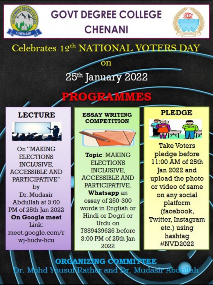 Celebrated 12th National Voters Day