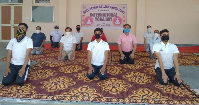 College observes International Yoga Day
